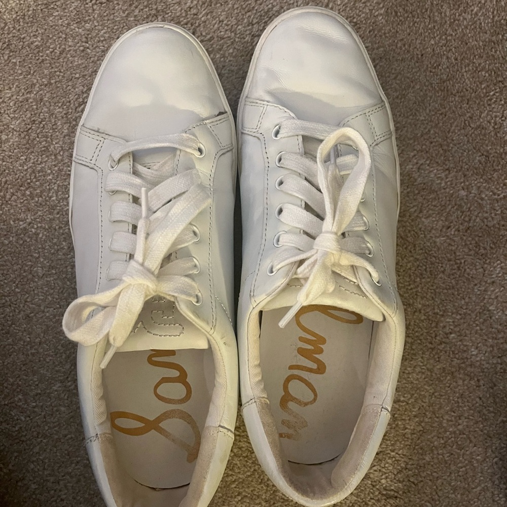Sam Edelman Women's Classic White Sneakers